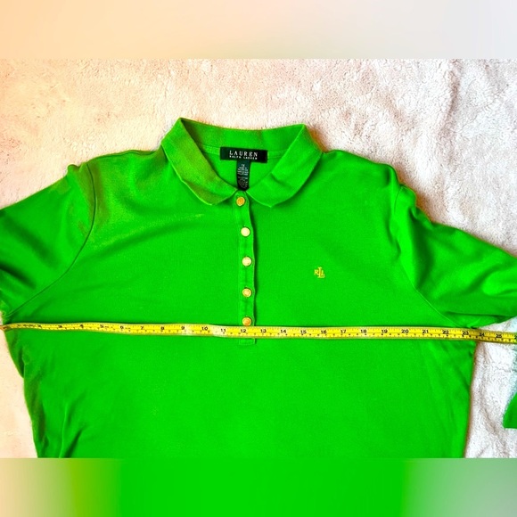 Lauren by Ralph Lauren Green Shirt Women Plus Size 1X - Picture 7 of 7